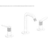 Bidet faucet with individual rosettes Itatuba
