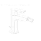 Countertop bidet tap with swivel spout Ardud