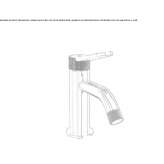 Countertop bidet faucet with one handle Itatuba
