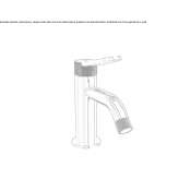 Countertop bidet faucet with one handle Itatuba