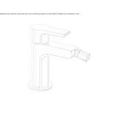 Countertop bidet tap with swivel spout Ardud