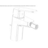 Single-lever bidet faucet with flow limiter Quinlan