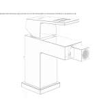 Countertop bidet faucet with one handle Cakirlar