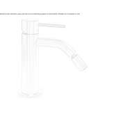 Countertop bidet faucet made of stainless steel Tekom