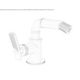 Countertop bidet faucet with one handle Karsdorf