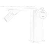 Countertop stainless steel bidet faucet with swivel spout Fountain