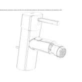 Countertop single-lever bidet faucet with swivel spout Budingen