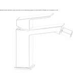 Countertop bidet tap with swivel spout Sundown