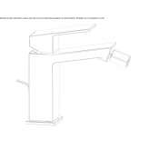 Countertop bidet tap with swivel spout Sundown