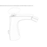 Countertop bidet tap with swivel spout Perico