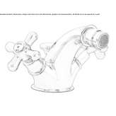 Countertop bidet faucet with 1 hole Markinch