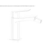 Countertop bidet tap with swivel spout Rusko