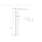 Countertop bidet tap with swivel spout Osychky