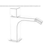 Countertop bidet tap with swivel spout Sens