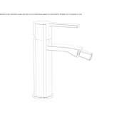 Countertop bidet tap with swivel spout Osychky