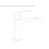 Countertop bidet tap with swivel spout Hurezani