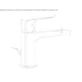 Countertop bidet tap with swivel spout Hurezani