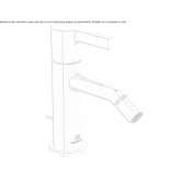 Single lever bidet faucet Decize