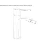 Countertop bidet tap with swivel spout Osychky