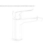 Countertop bidet tap without waste Hurezani