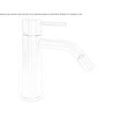 Countertop bidet faucet made of stainless steel Tekom