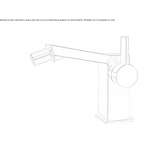 Countertop bidet tap without waste Nyrsko