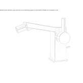 Countertop bidet faucet with one handle Nyrsko