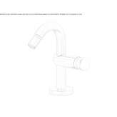 Countertop bidet faucet with a swivel spout without waste Ziduri