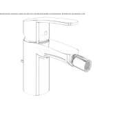 Countertop bidet tap with swivel spout Lattes