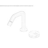 Stainless steel bidet faucet on the countertop Bynum