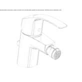 Countertop bidet tap with swivel spout Reyhanli