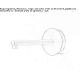 Two-handle wall faucet with spout Essen