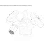 Countertop bidet faucet with 1 hole Serle