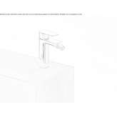 1-hole bidet faucet Cerano