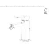 Countertop bidet faucet with one handle Rakaw