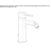 Countertop bidet faucet made of stainless steel Lubian