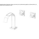 3-hole bidet faucet with individual rosettes Kerman