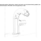 Countertop bidet faucet with one handle Marale