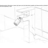 1-hole countertop bidet faucet Laramate