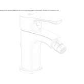 Single lever bidet faucet Leones