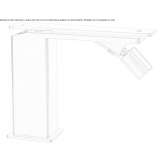 Countertop bidet faucet made of stainless steel Villabe