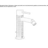 Countertop bidet faucet made of stainless steel Lubian