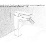 1-hole countertop bidet faucet Velasca