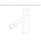Stainless steel bidet faucet with swivel spout Mislata