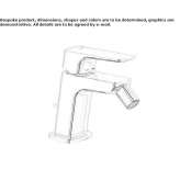 Countertop bidet tap with swivel spout Escada