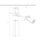 Countertop bidet tap with swivel spout Skole