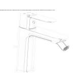 Countertop bidet tap with swivel spout Noank