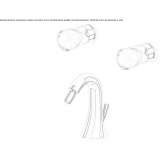 3-hole brass bidet faucet with swivel spout Beznea