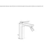 Countertop bidet faucet with one handle Imatra