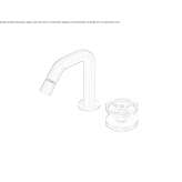 Stainless steel bidet faucet with swivel spout Korgan